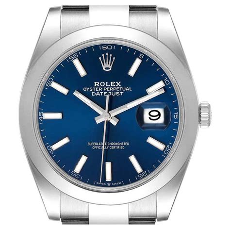 rolex datejust 41 blaues zifferblatt